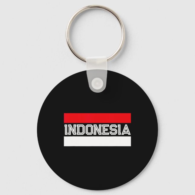 Flagga indonesiska nyckelring (Framsida)