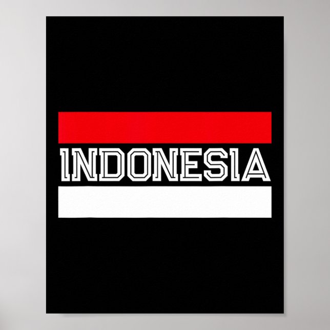 Flagga indonesiska poster (Framsidan)