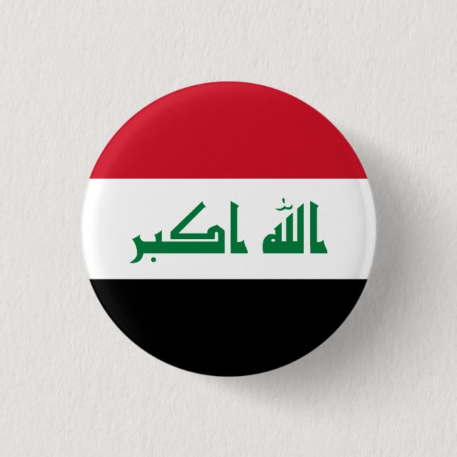 Flagga Irak Knapp (Framsida)