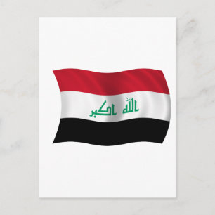 Flagga Irak Vykort