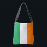 Flagga Ireland Crossbody Bag Axelväska<br><div class="desc">"Irlands Flagga i land" med en lodrät tricolor av grönt,  vitt och orange.</div>