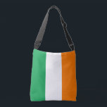 Flagga Ireland Crossbody Bag Axelväska<br><div class="desc">"Irlands Flagga i land" med en lodrät tricolor av grönt, vitt och orange.</div>