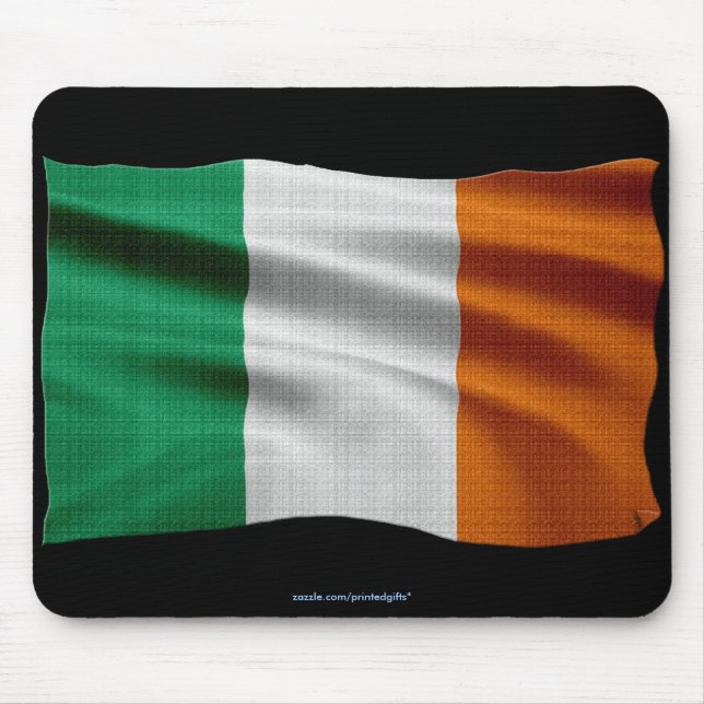 Flagga Ireland Patriotic World Flagga Mousepad Musmatta (Framsidan)