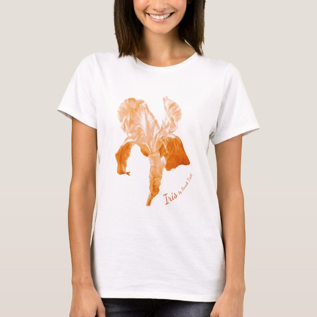 Flagga Iris bra art hösthues gult t-shirt (Framsida)