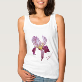 Flagga Iris bra konst djupt röda flickor t-shirt