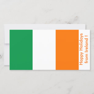 Flagga Irland, Glad helg från Irland Julkort