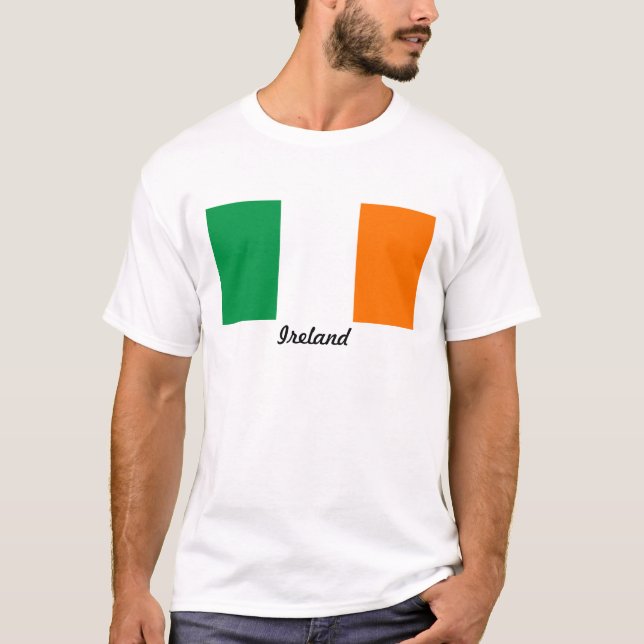 Flagga Irland Herr T-Shirt (Framsida)