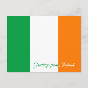 Flagga Irland Vykort