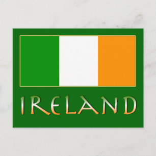 Flagga Irland Vykort