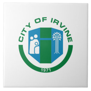 flagga Irvine City Kakelplatta