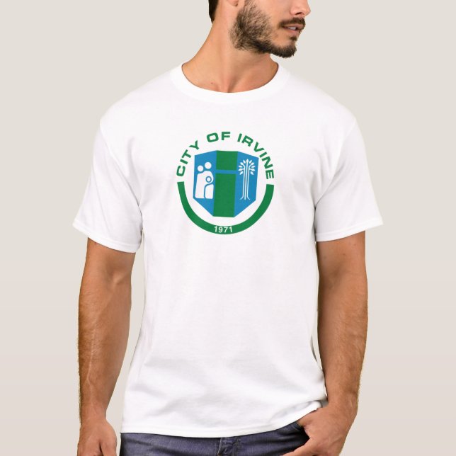 flagga Irvine City T Shirt (Framsida)