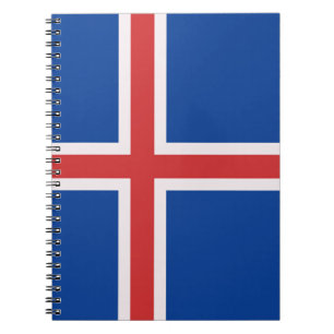 flagga island anteckningsbok