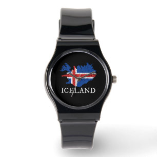 Flagga island armbandsur