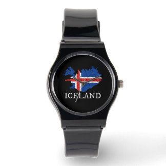 Flagga island armbandsur