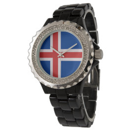 flagga island armbandsur