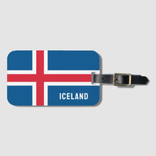 Flagga island bagagebricka
