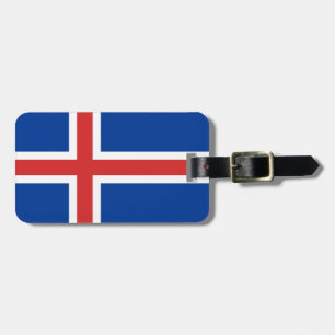 flagga island bagagebricka