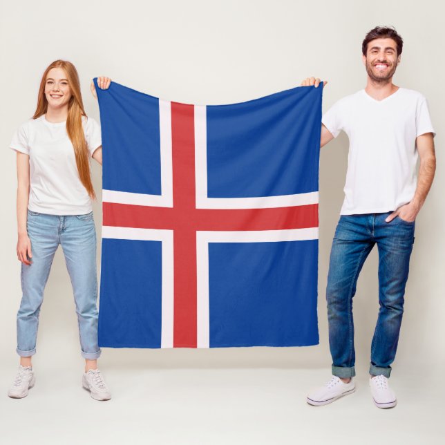 flagga island fleecefilt (På plats)