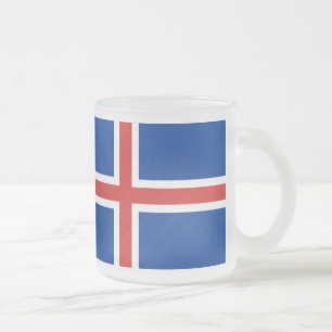 flagga island frostad glasmugg