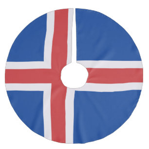 flagga island julgransmatta borstad polyester