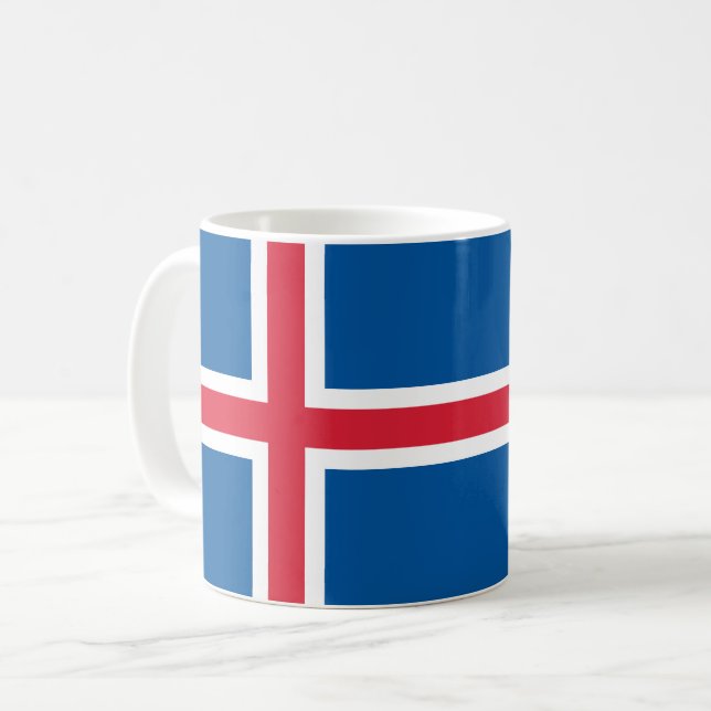 Flagga island kaffemugg (Framsida vänster)