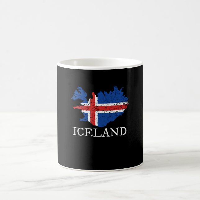 Flagga island kaffemugg (Center)