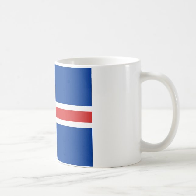 flagga island kaffemugg (Höger)
