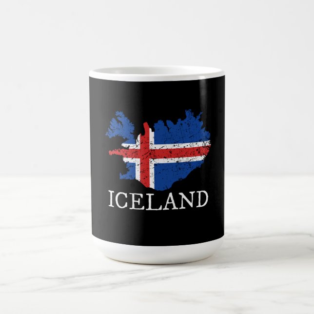 Flagga island kaffemugg (Center)