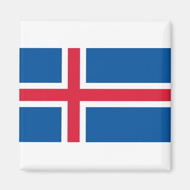 Flagga island magnet (Framsidan)