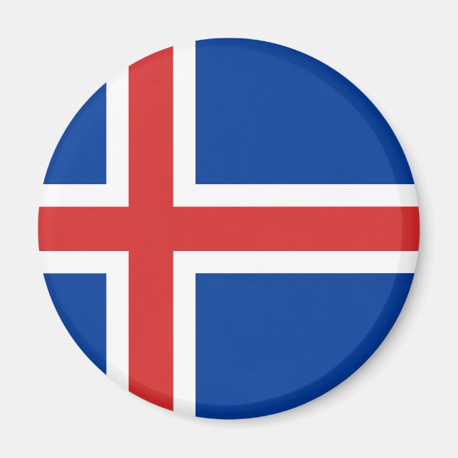 Flagga island magnet (Framsidan)