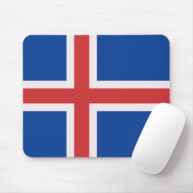flagga island musmatta (Med mus)