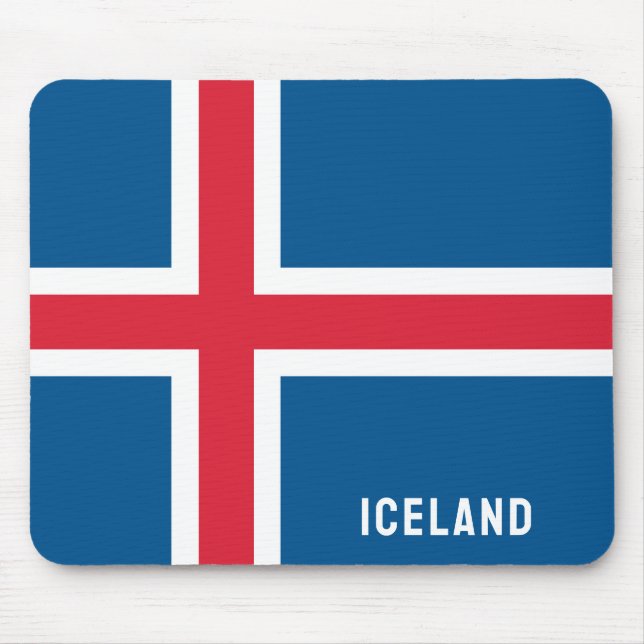 Flagga island musmatta (Framsidan)