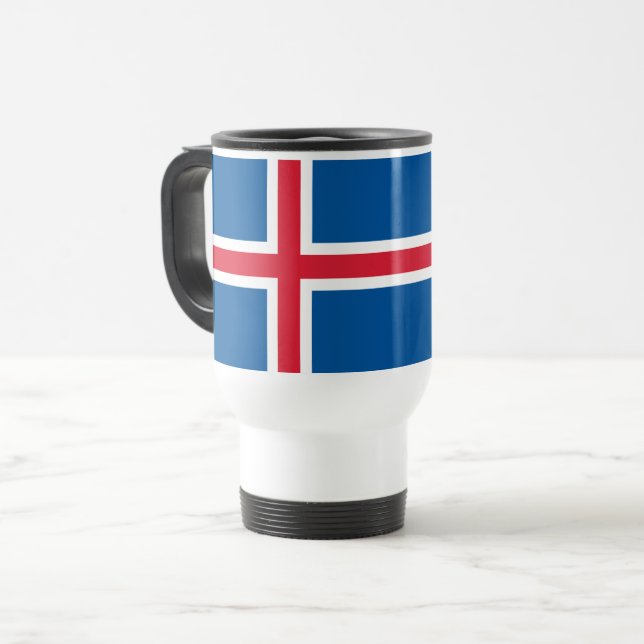 Flagga island resemugg (Framsida vänster)