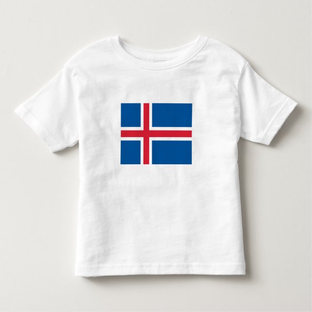 Flagga island t shirt (Framsida)