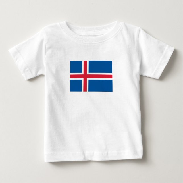 Flagga island t shirt (Framsida)
