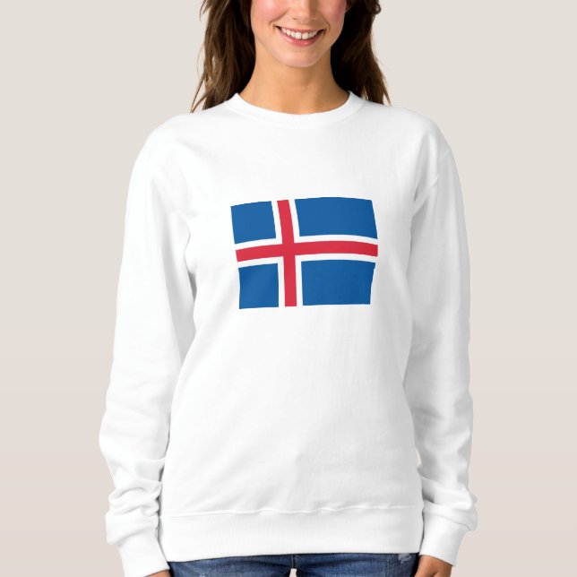 Flagga island t shirt (Framsida)