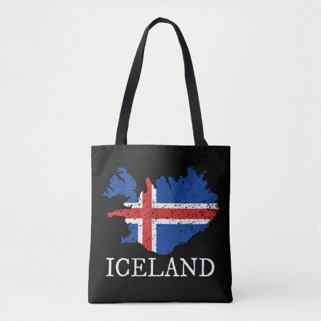 Flagga island tygkasse (Framsida)