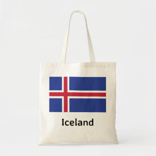 Flagga island tygkasse