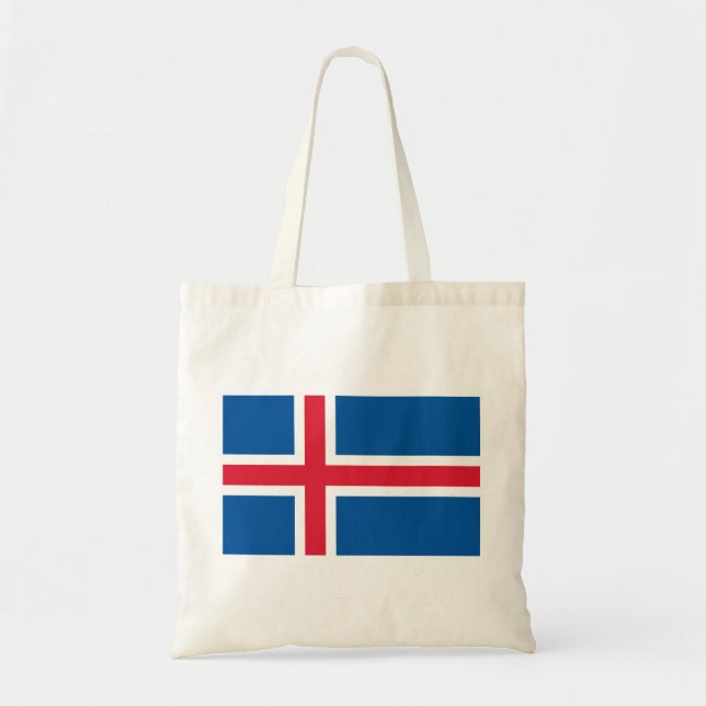 Flagga island tygkasse (Framsidan)