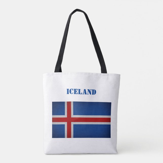 Flagga island tygkasse (Baksida)