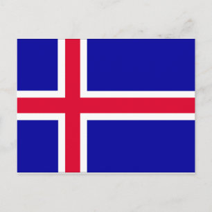Flagga island vykort