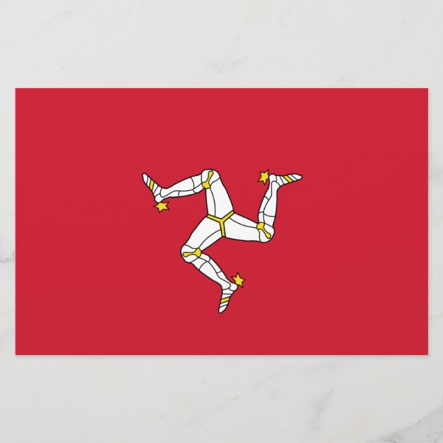 Flagga Isle of Man Brevpapper (Framsida)