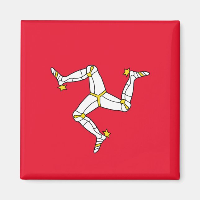 Flagga Isle of Man Magnet (Framsidan)
