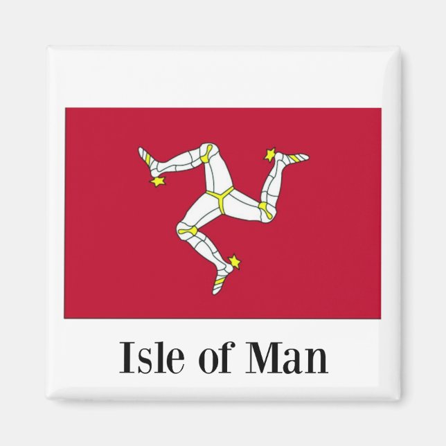 Flagga Isle of Man Magnet (Framsidan)