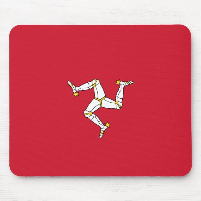 Flagga Isle of Man Musmatta (Framsidan)