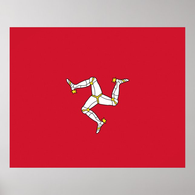 Flagga Isle of Man Poster (Framsidan)