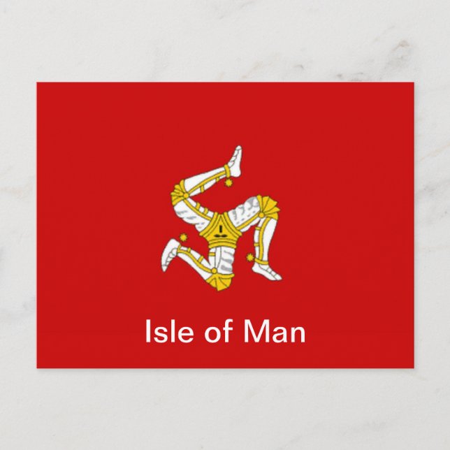 Flagga Isle of Man Vykort (Framsida)
