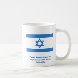 Flagga Israel Kaffemugg