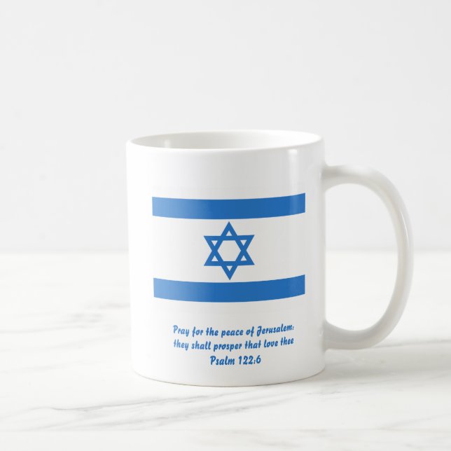 Flagga Israel Kaffemugg (Höger)