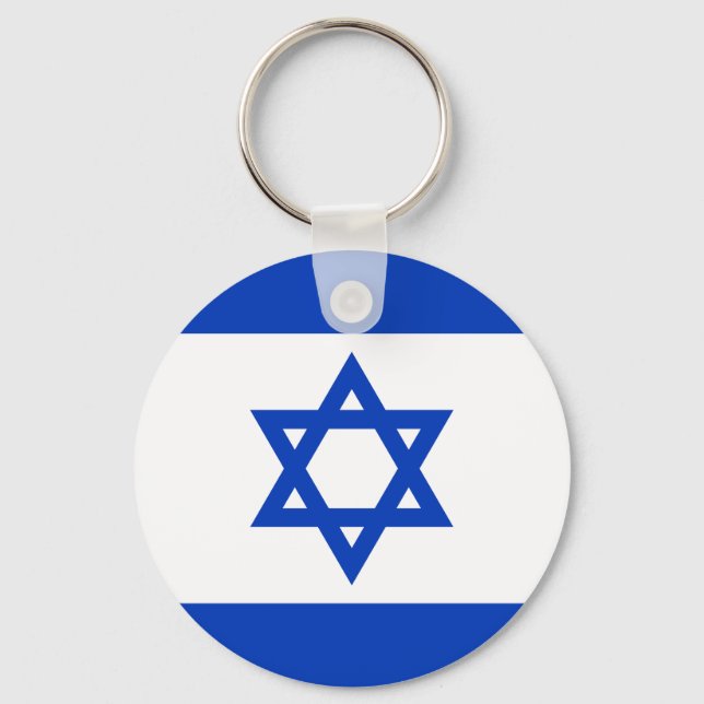 Flagga Israel Nyckelring (Framsida)